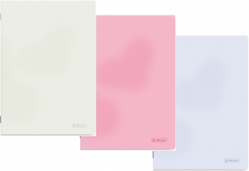 Caiet A4 80 file, hartie 70g/mp FSC, coperta PP, patratele, diverse culori, Herlitz